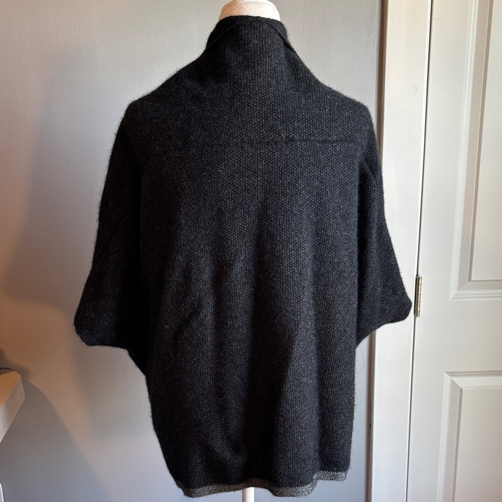 Chic Black Women's Open Front Drape Cardigan from New Zealand - Picture 4 of 7